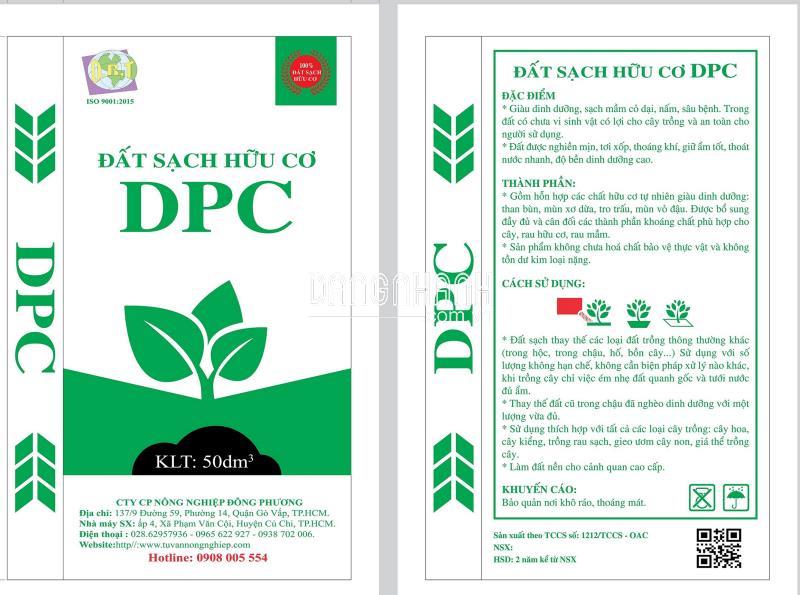 ĐẤT SẠCH HỮU CƠ DPC