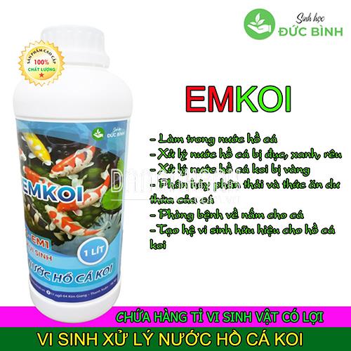 Vi sinh xử lý nước hồ cá koi EMKOI