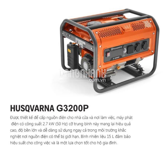 MÁY PHÁT ĐIỆN HUSQVARNA G3200P