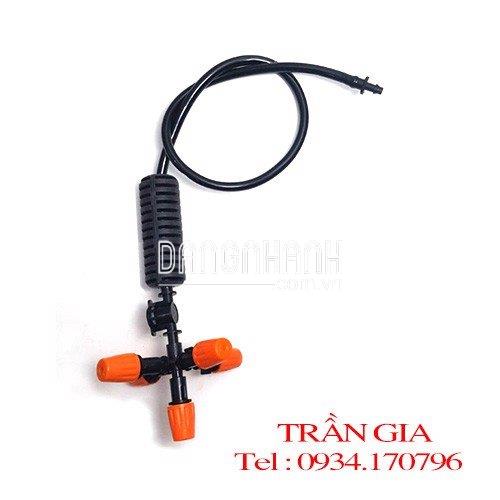 Bộ béc phun sương 5 hướng gắn ống mềm
