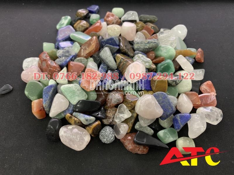 Đá thạch anh vụn ngũ sắc