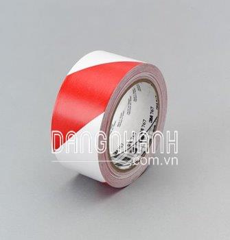 Băng keo dán cảnh báo nguy hiểm sọc đỏ/trắng 3M™ 767, , 2 in x 36 yd 5.0 mil, 24 cuộn/thùng