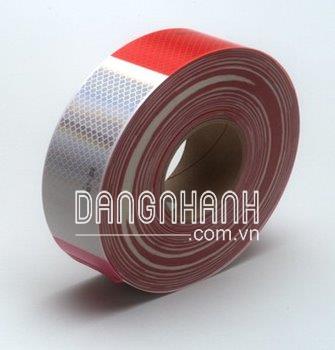 Màng phản quang 983-32 màu trắng đỏ (ứng dụng cho xe tải)