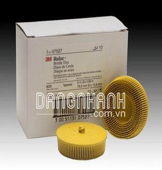 Đĩa nhám chổi Scotch-Brite™ Roloc™ 07527, quy cách 3 in x 5/8 in, độ hạt P80, quy cách đóng gói 4 hộ