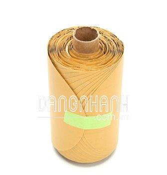 Cuộn nhám đĩa, qui cách 5" không lỗ màu vàng, độ hạt P600, A-Wt. Quy cách đóng gói 175 đĩa/cuộn; 6 c