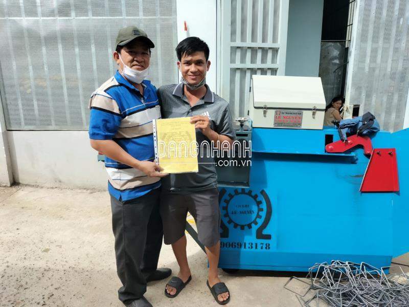 Máy bẻ đai sắt bàn giao tại TP. Buôn Mê Thuột - Đắk Lắk