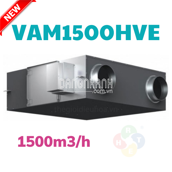Thiết bị thông gió thu hồi nhiệt HRV Daikin 1500m3/h VAM1500HVE