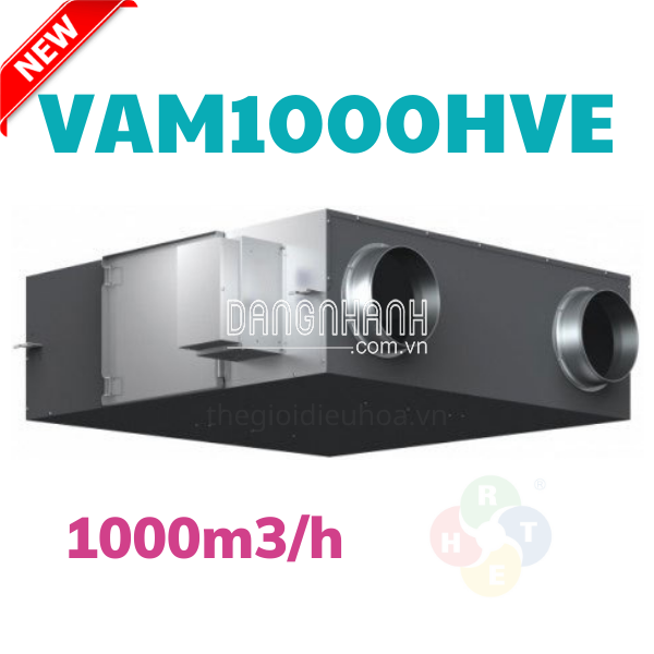 Thiết bị thông gió thu hồi nhiệt HRV Daikin 1000m3/h VAM1000HVE