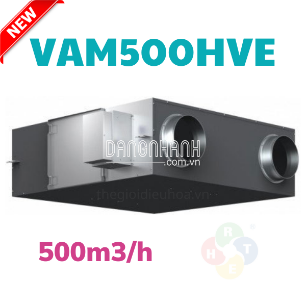 Thiết bị thông gió thu hồi nhiệt HRV Daikin 500m3/h VAM500HVE