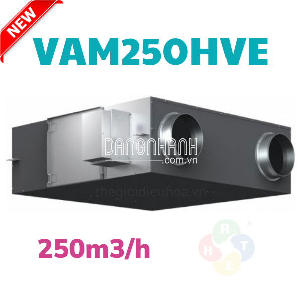 Thiết bị thông gió thu hồi nhiệt HRV Daikin 250m3/h VAM250HVE