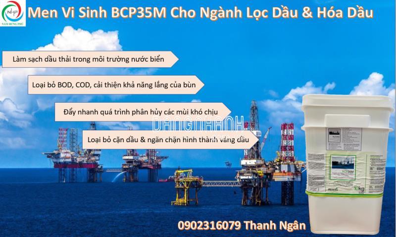 BCP35M men vi sinh xử lý nước thải lọc dầu và hóa dầu