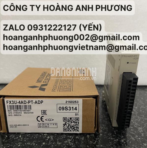 FX3U-4AD-PT-ADP | Mô đun đo nhiệt độ Mitsubishi | Công Ty Hoàng Anh Phương