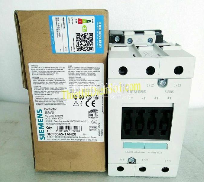Khởi động từ Siemens 3RT5045-1AN20 -Cty Thiết Bị Điện Số 1