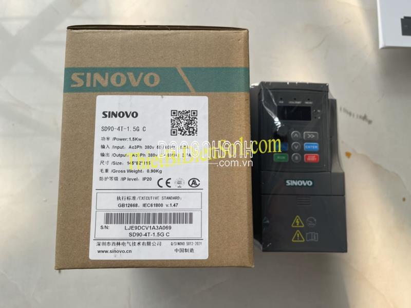 Biến tần Sinovo SD90-4T-1.5GC -Cty Thiết Bị Điện Số 1