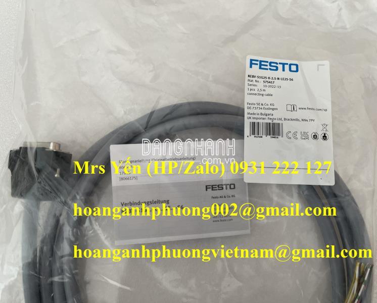 NEBV-S1G25-K-2.5-N-LE25-S6 (575417) | Cáp kết nối Festo 