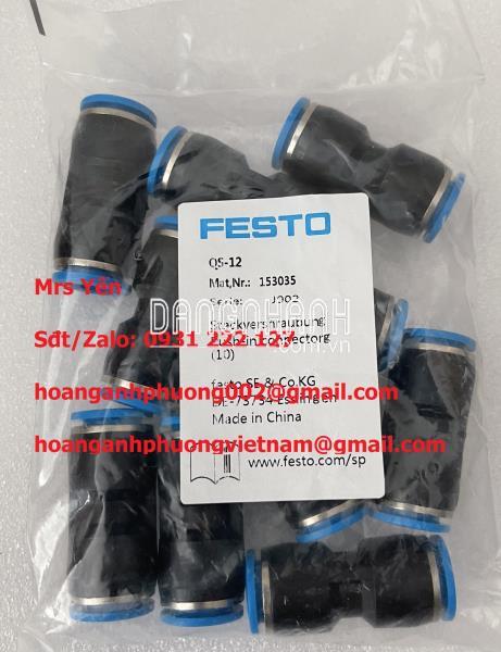 Đầu nối Festo QS-12 | Chuyên nhập khẩu thiết bị điện công nghiệp