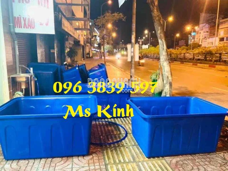 Thùng nhựa chữ nhật 300 lít, tank nhựa chữ nhật nuôi cá tôm - 096 3839 597 Ms Kính