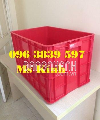 Sóng nhựa bít 3t9, thùng nhựa đặc cao 39cm đựng hàng - 096 3839 597 Ms Kính