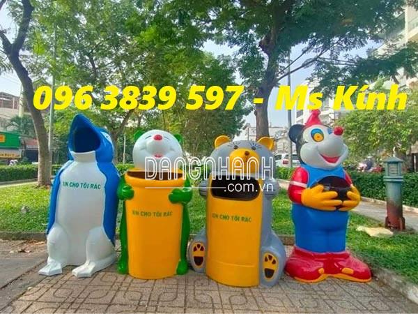 Thùng hình chim cánh cụt, thùng rác hình thú đẹp giá rẻ - 096 3839 597 Ms Kính