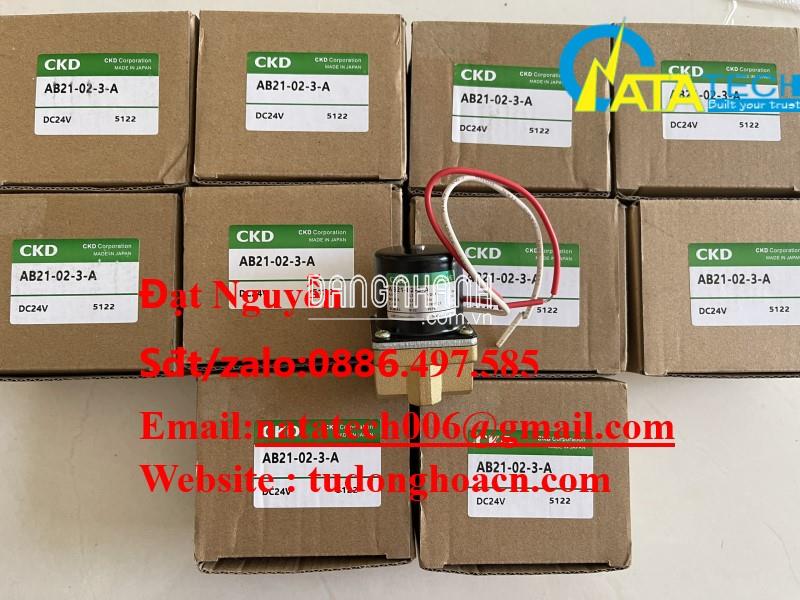 AB21-02-3-A van điện tử ứng dụng cho nhiều môi trường chính hãng CKD 