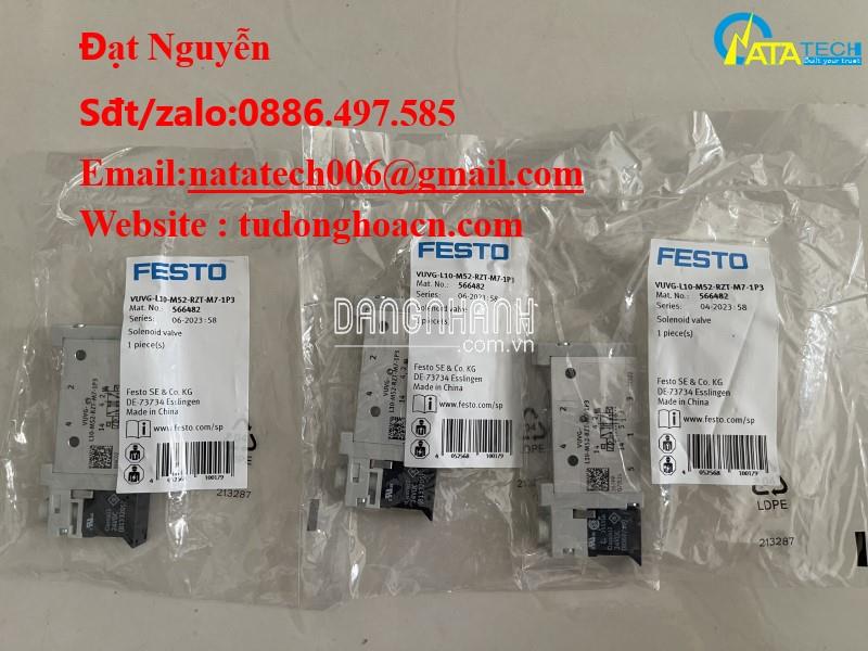 VUVG-L10-M52-RZT-M7-1P3 van điện từ Khí nén Festo - Công ty Natatech chuyên cung cấp sản phẩm khí nén 