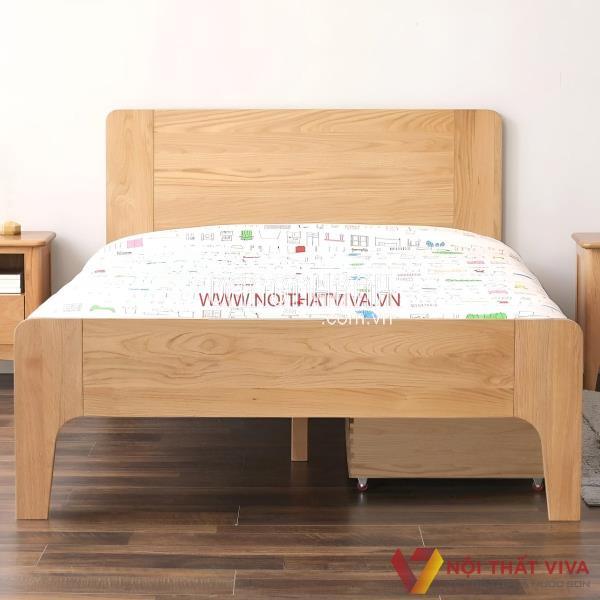Giường Nằm Cho Bé Gỗ Tự Nhiên Có Hộc Đựng Đồ Nhỏ Gọn Đẹp