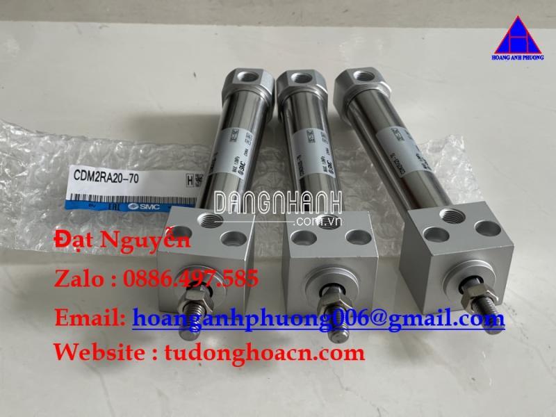 CDM2RA20-70 Bộ xi lanh chính hãng SMC dạng trục mới