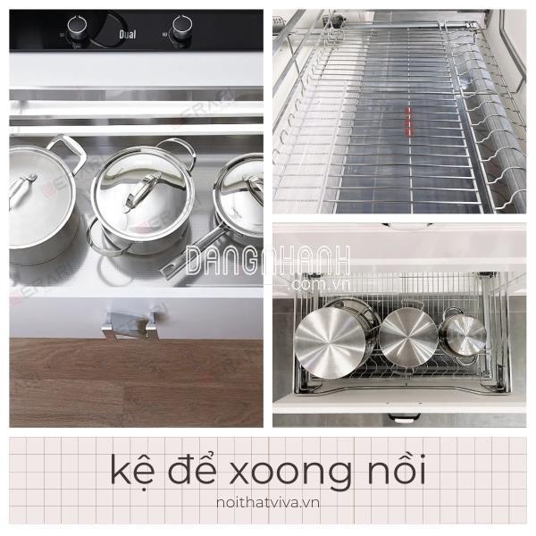 Tổng hợp cách lựa chọn kệ để xoong nồi trong tủ bếp phù hợp nhà bếp của bạn