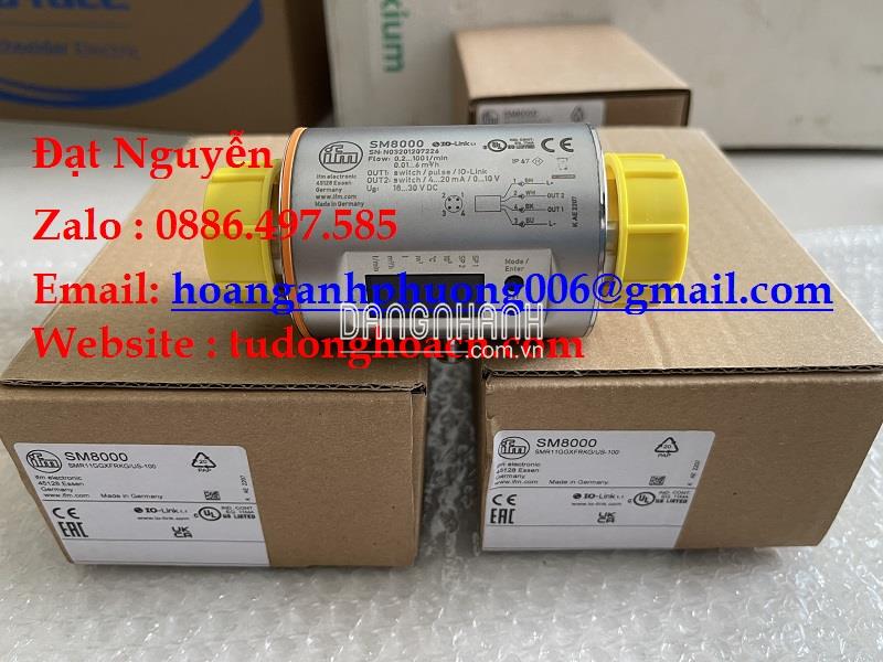 SM8000 IFM bộ cảm biến lưu lượng chính hãng mới
