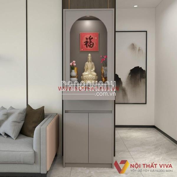 Tủ Thờ Phật Quan Âm Gỗ Công Nghiệp Kiểu Đứng Cao Cấp