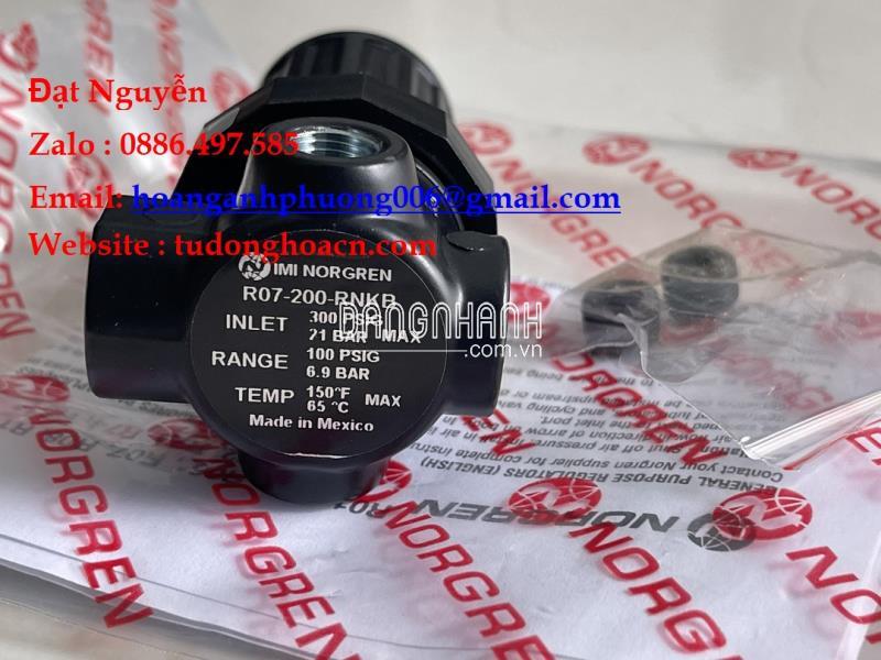 R07-200-RNKB bộ van điều chỉnh áp suất chính hãng Norgren