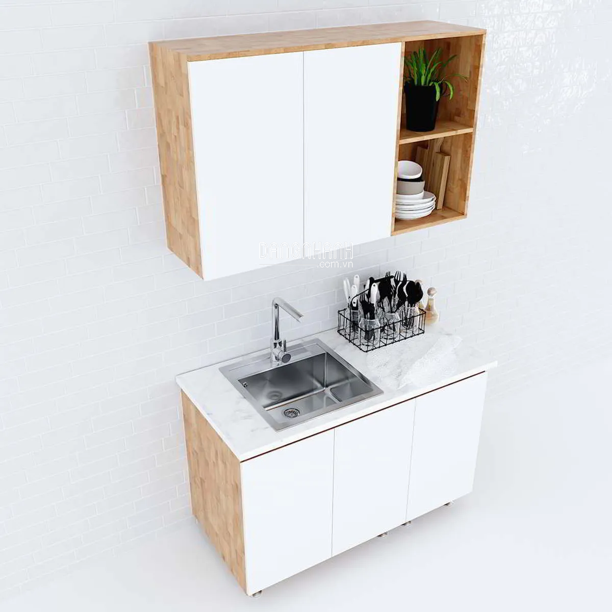 Đầu Tư Siêu "Chuẩn" Với Các Mẫu Tủ Bếp Mini Có Bồn Rửa TPHCM Rẻ - Đẹp