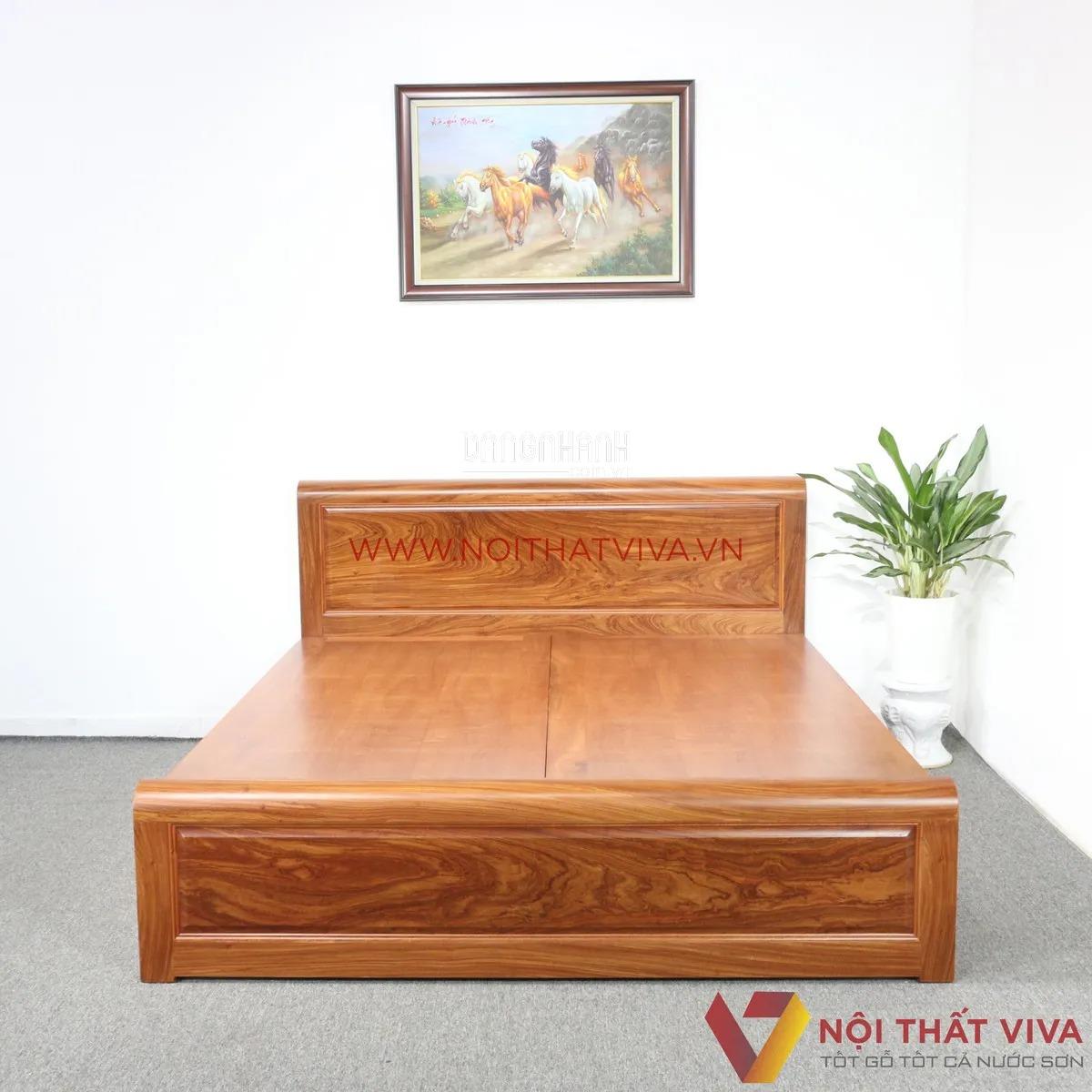 Các mẫu giường ngủ gỗ tự nhiên hiện đại tại Viva