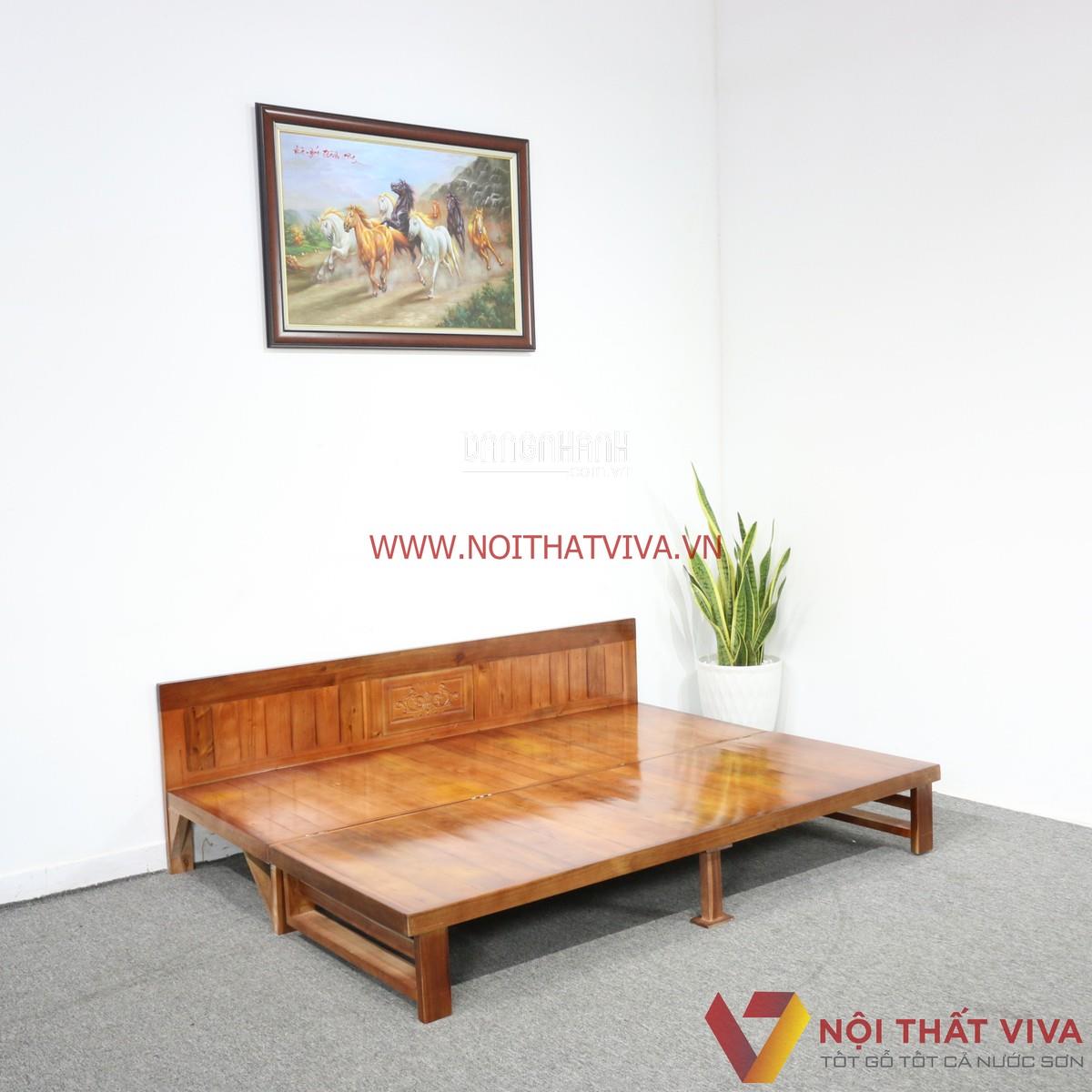 Ghế Gập Thành Giường Gỗ Quế Tự Nhiên Bền Đẹp