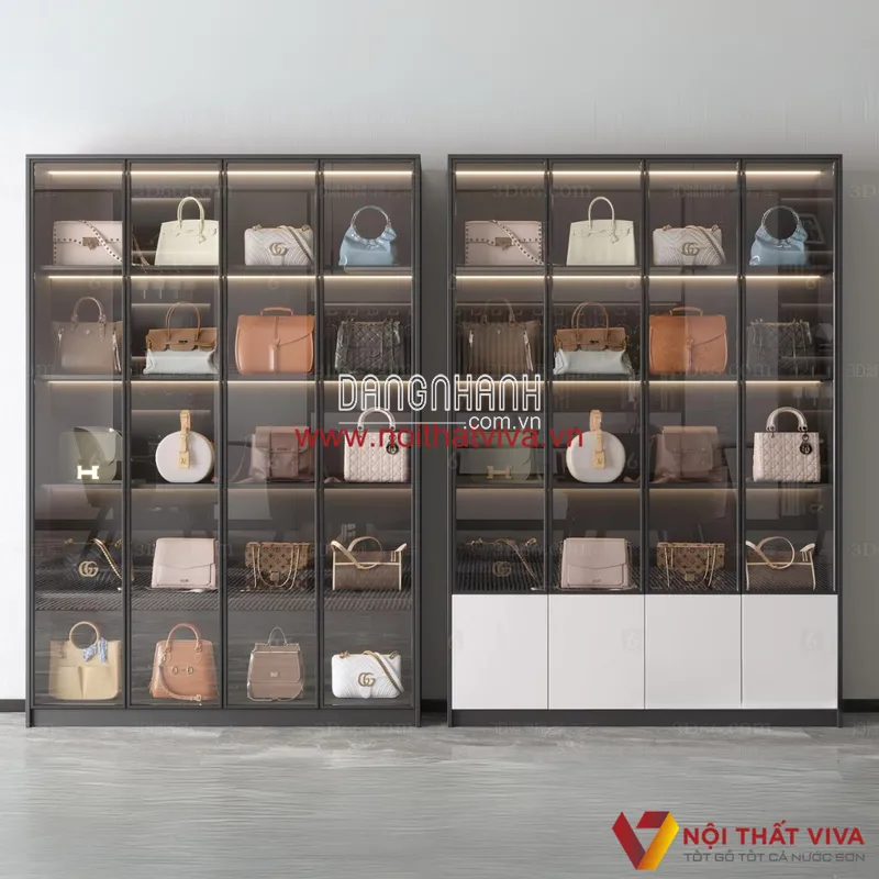  Mẫu Tủ Để Túi Xách Đẹp Gỗ Công Nghiệp MDF Melamine Thiết Kế Hiện Đại