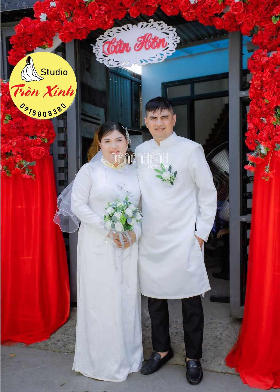 sẵn cho thuê áo dài bigsize cho cô dâu mũm mĩm
