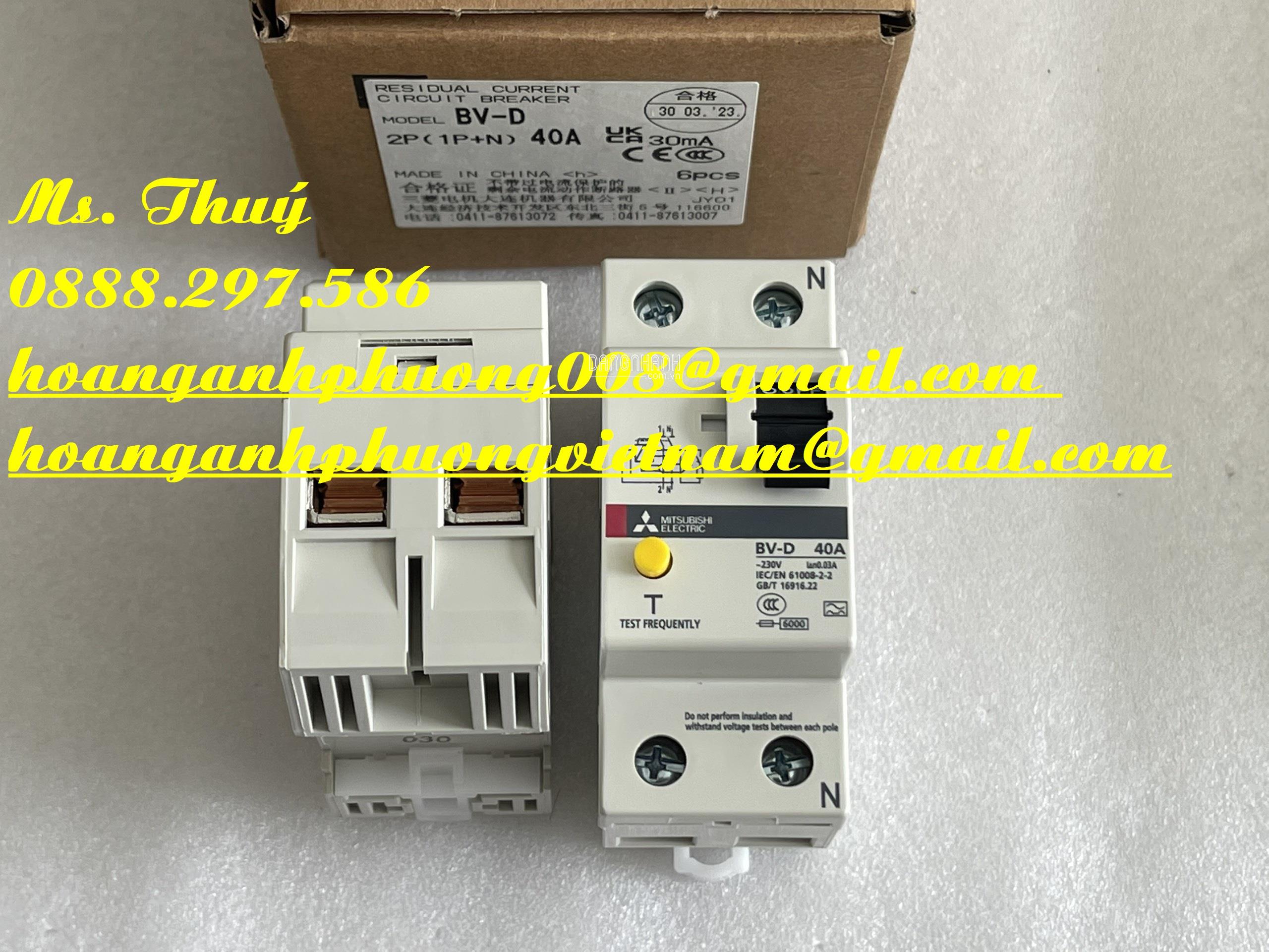 Cầu dao Mitsubishi BV-D 2P 40A - Giao hàng toàn quốc