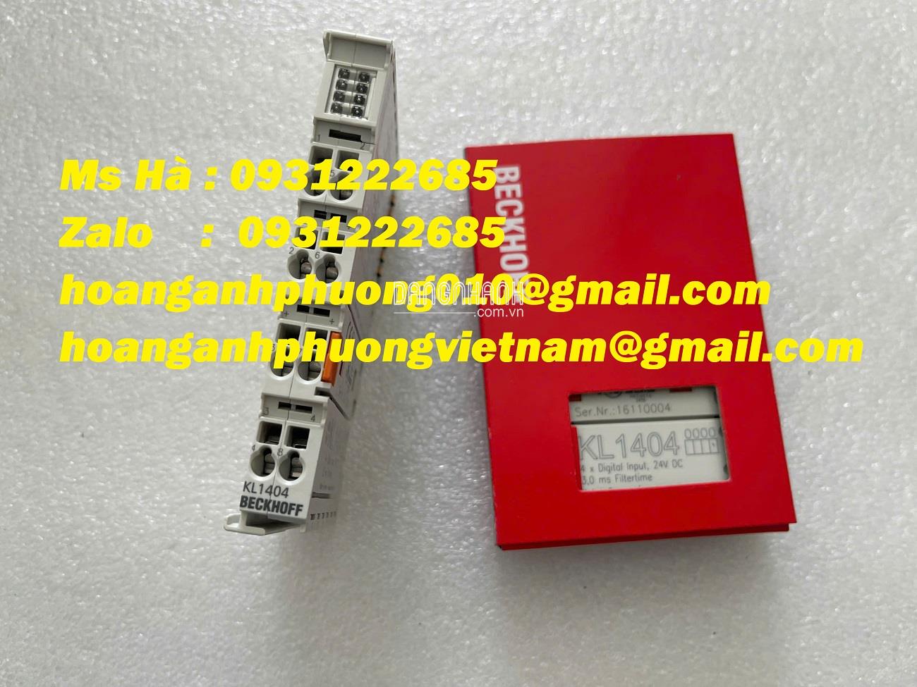 Thiết bị đầu cuối KL1404 beckhoff 24 VDC nhập mới 