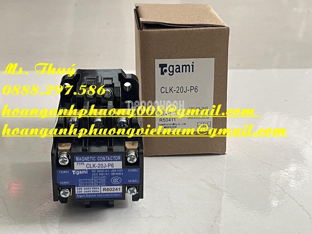 Khởi động từ Togami chính hãng - Model CLK-20J-P6 - Hoàng Anh Phương