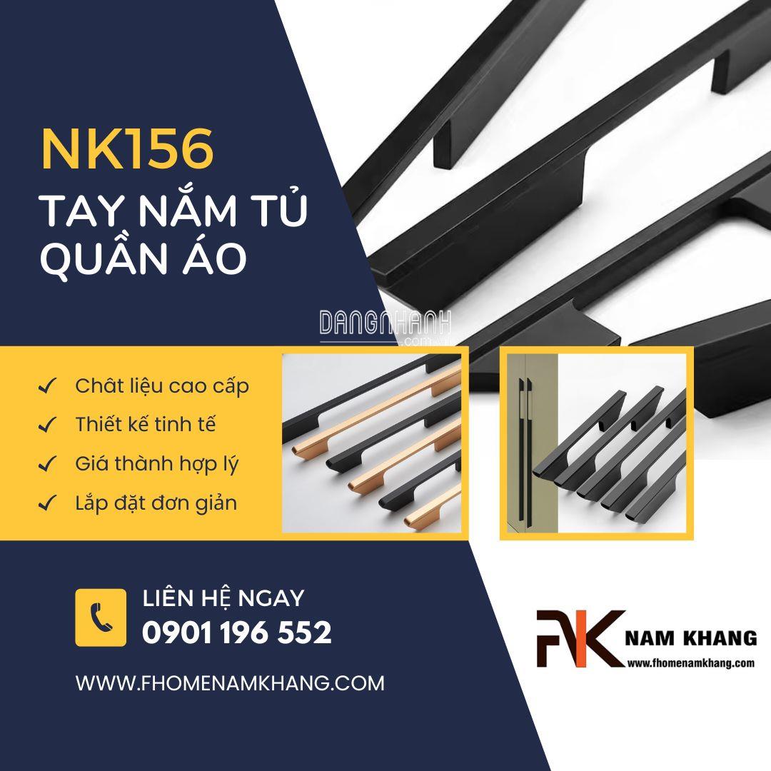 Tay nắm tủ quần áo dạng thanh dài NK156 | Zalo 0901 196 552