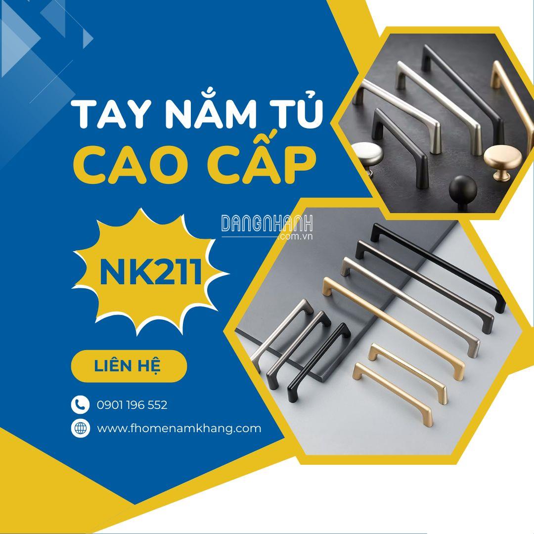 Tay nắm tủ trơn hiện đại NK211 | Zalo 091 196 552