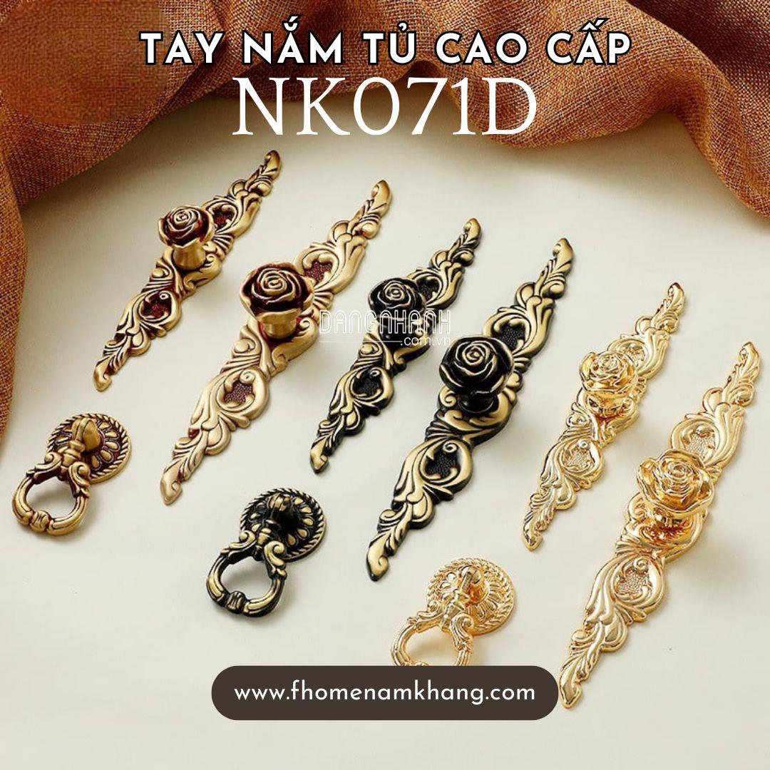 Tay nắm tủ cổ điển bằng đồng cao cấp NK071D | Zalo 0901 196 552