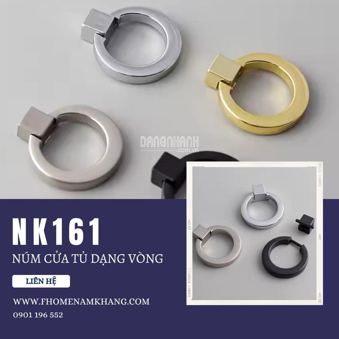 Núm cửa tủ dạng vòng cao cấp NK161 | Zalo 0901 196 552