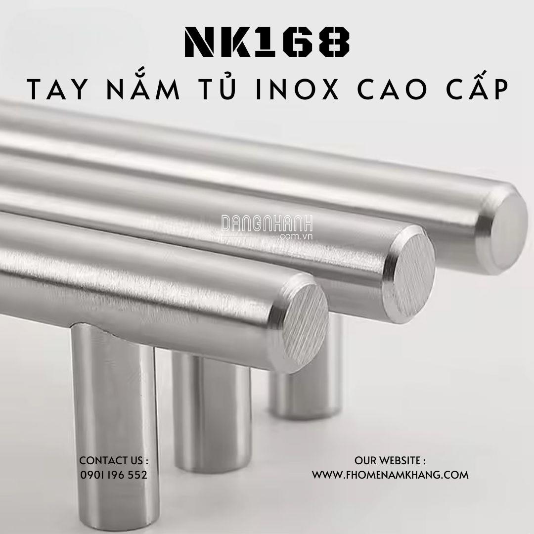 Tay nắm tủ inox cao cấp dạng thanh NK168 | Zalo 0901 196 552