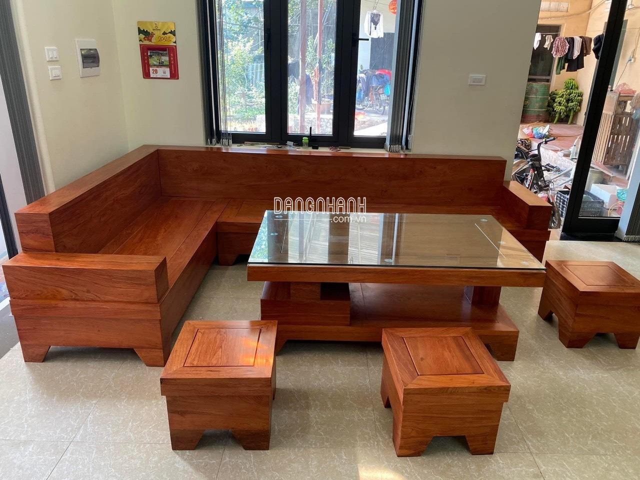 Top 7 bộ bàn ghế sofa gỗ phòng khách nhỏ giá rẻ từ 9 triệu đáng mua nhất
