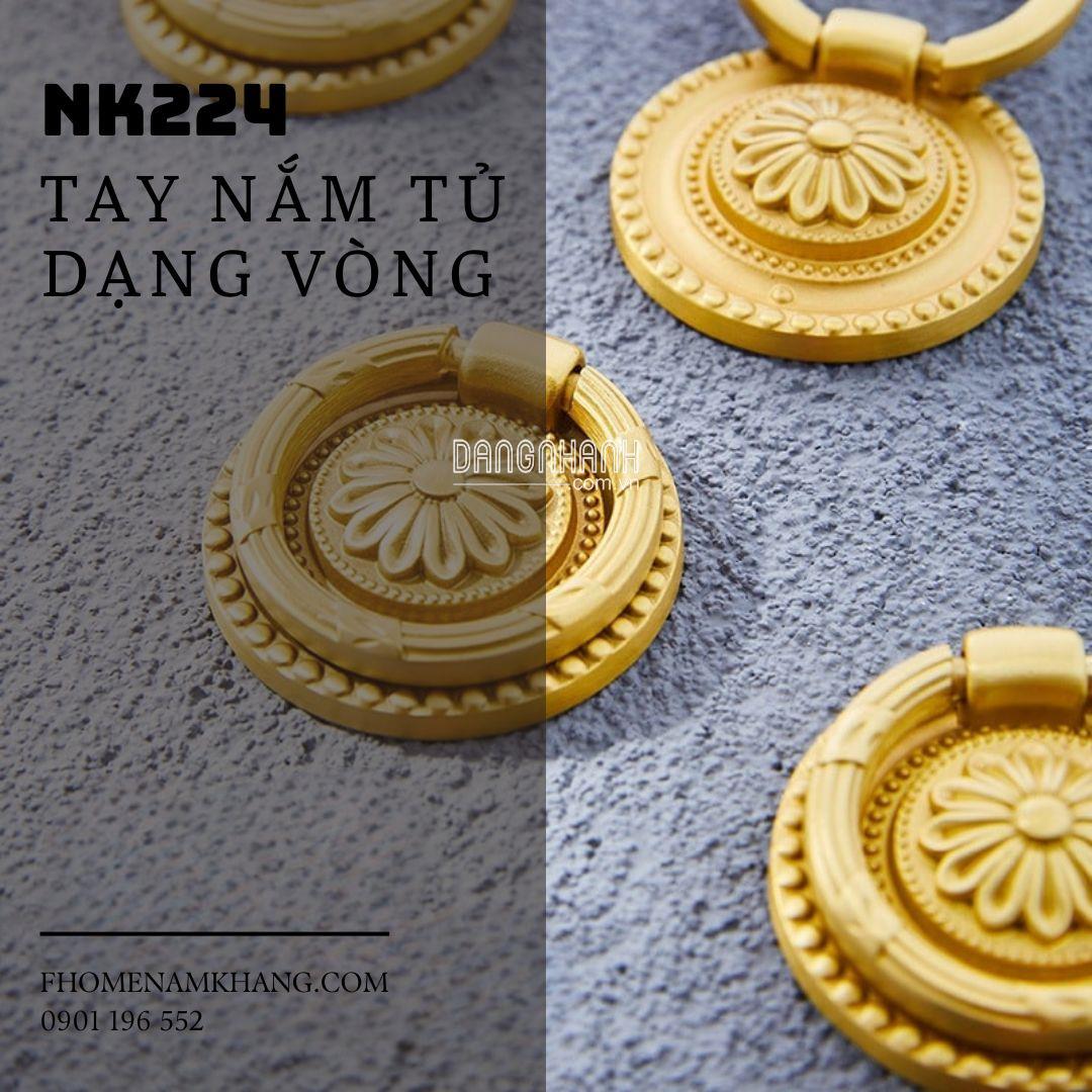 Núm tủ cao cấp dạng vòng cổ điển NK224 | Zalo 0901 196 552