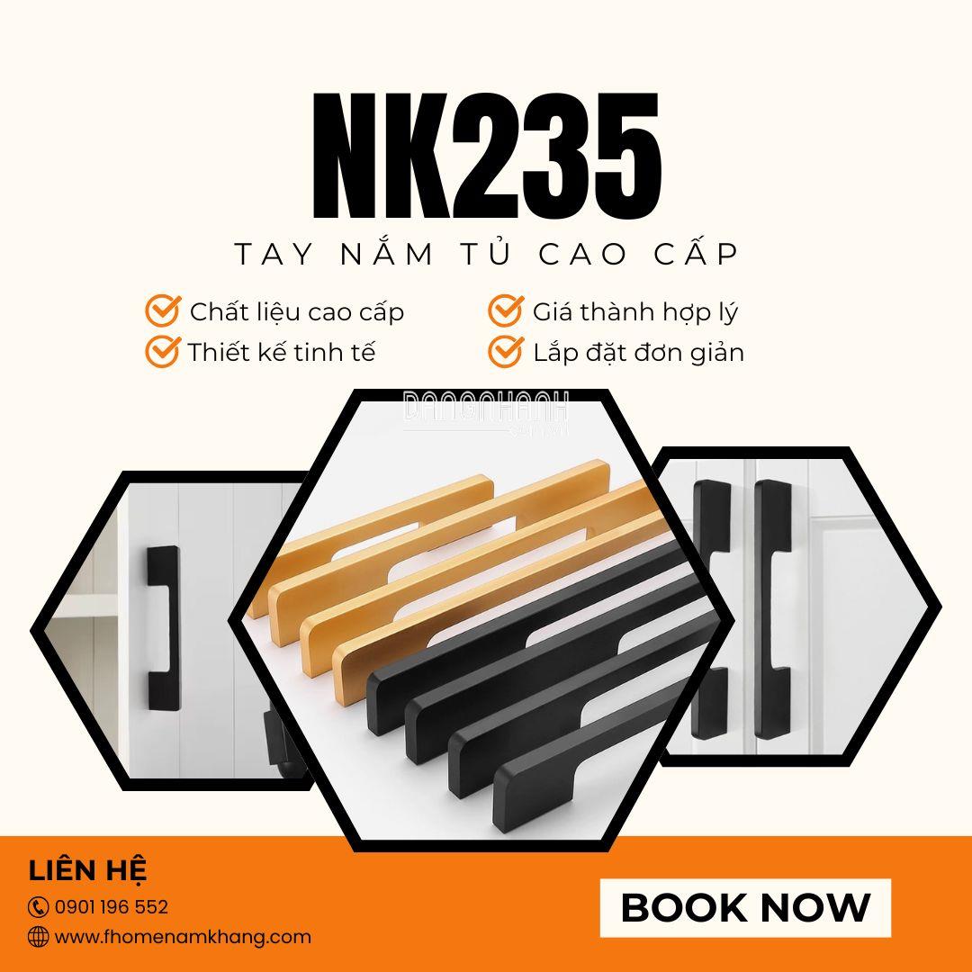 Tay nắm tủ quần áo thanh hiện đại NK235 | Zalo 0901 196 552