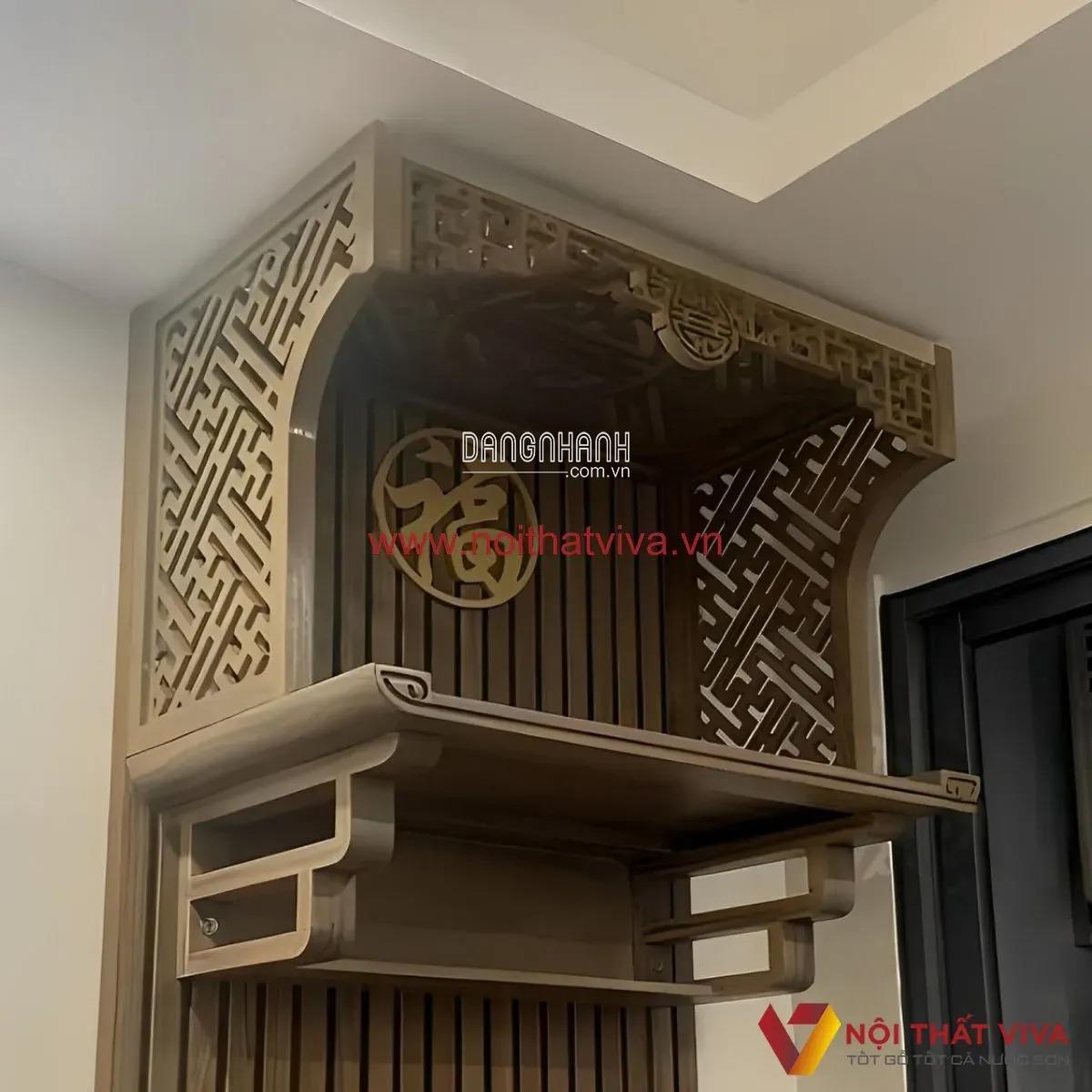 Cách lựa chọn mẫu bàn thờ treo tường có vách ngăn đẹp nhất