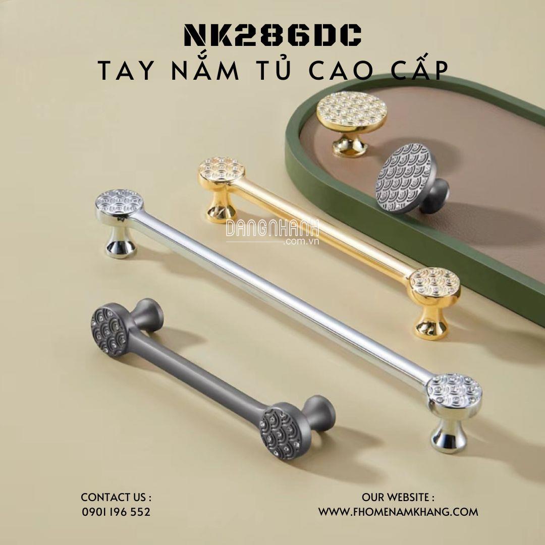 Tay nắm tủ họa tiết vân sóng NK286DC | Zalo 0901 196 552
