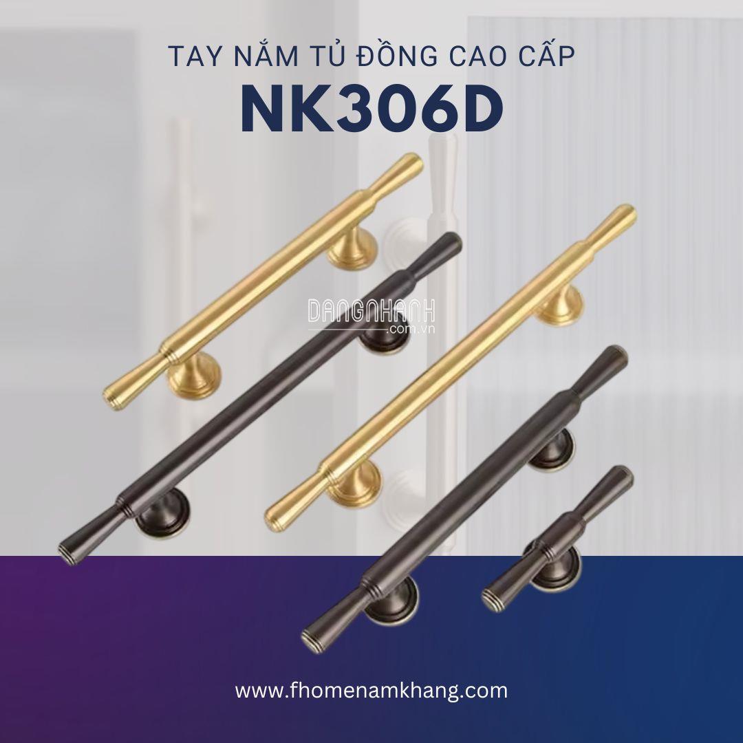 Tay nắm tủ đồng cao cấp dạng thanh tròn NK306 | Zalo 0901 196 552
